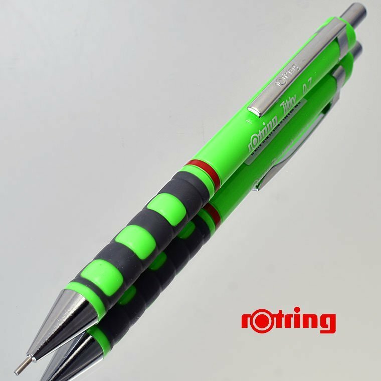 ◆●【ROTRING / ロットリング】Tikky/ティッキー シャープペンシル 0.7mm HB ネオンカラー グリーン 製図対応 ノック式 新品 /RO16-GR
