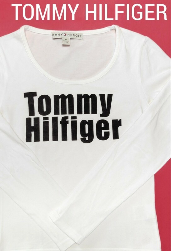 【美品】TOMMY HILFIGER(トミーヒルフィガー)ロングTシャツ S