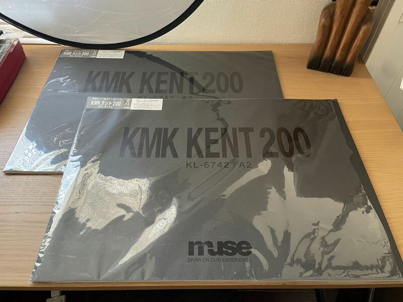 muse KMK KENT 200 ミューズ 高級ケント紙スケッチブック A2 【15枚入り2冊セット】KL-6742 画用紙 画材