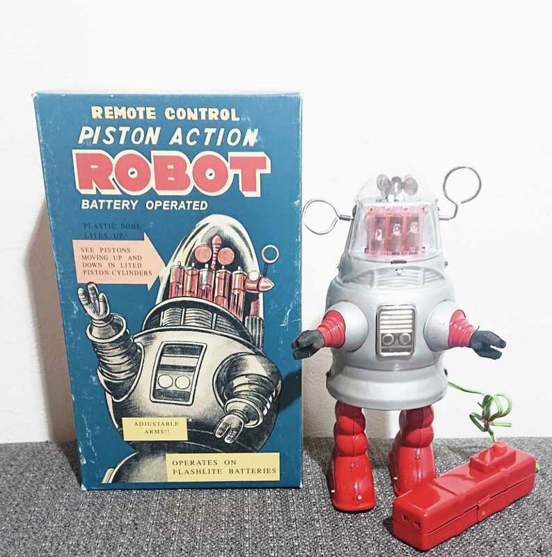 ブリキ ロボット ピストン アクション リモートコントロール REMOTE CONTROL PISTON ACTION ROBOT 