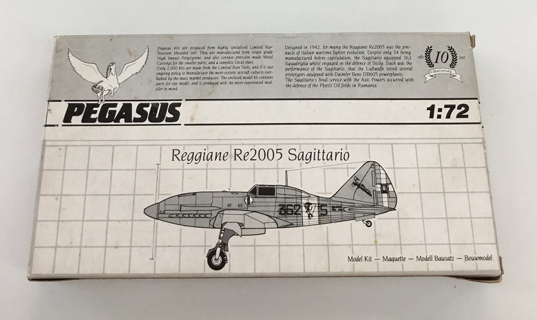 ペガサスホビー PEGASUS 1/72 レギアン サジタリオ Reggiane Re2005 Sagittario プラモデル 未使用品 未組立