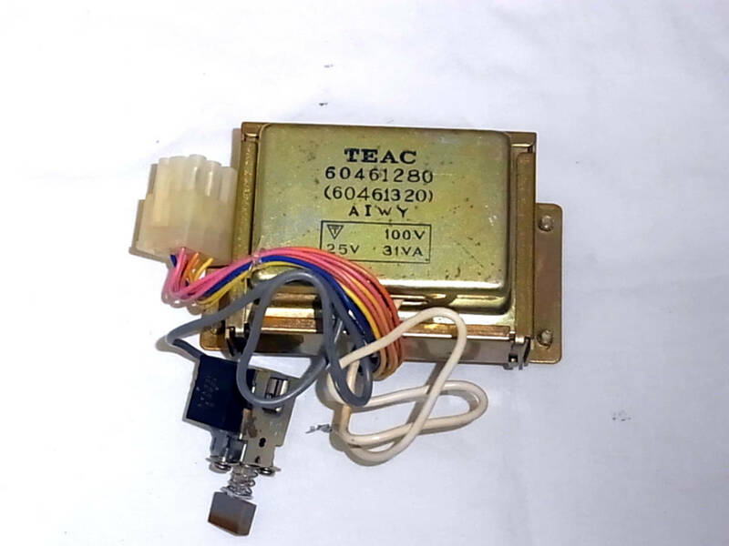 TEAC 144 電源トランス　電源スイッチ　60461280　100V　25W　31VA ティアック タスカム TASCAM