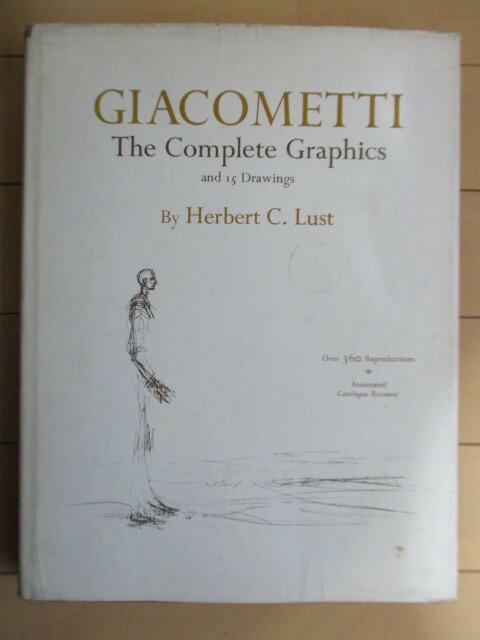 「GIACOMETTI　The Complete Graphics and 15 Drawings」　Alberto Giacometti アルベルト・ジャコメッティ　1970年　洋書　英語　※傷み