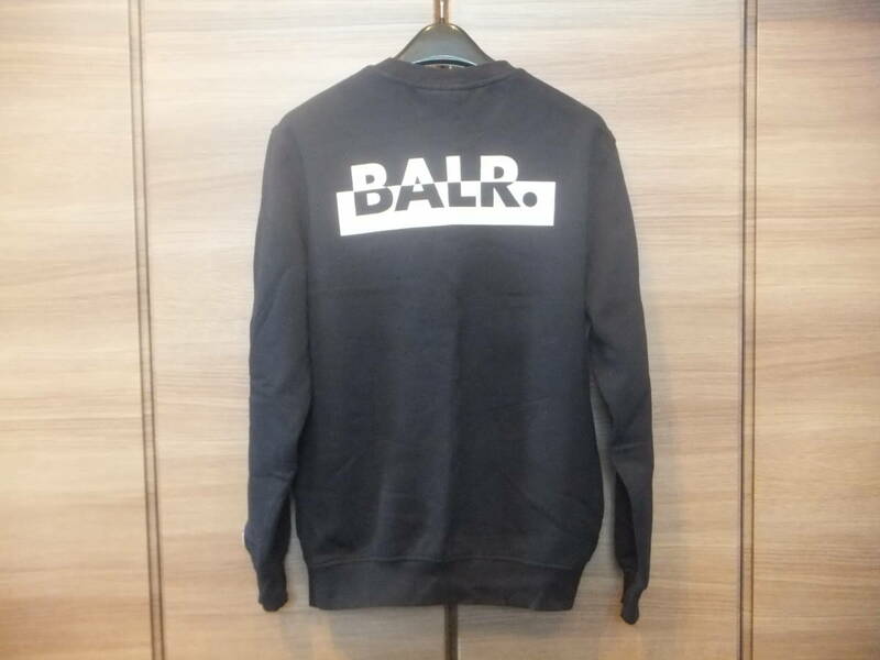 ★ BALR.（ボーラー） ラグジュアリートレーナー　バックロゴ　裏起毛　紺　M ★