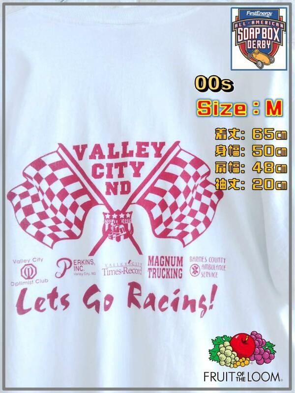 【00s】SOAP BOX DERBY デザイン Ｔシャツ　Ｍ　3232