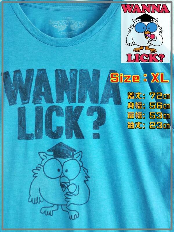 【00s】SAVVY WANNA LICK デカロゴ Ｔシャツ　XL 3252