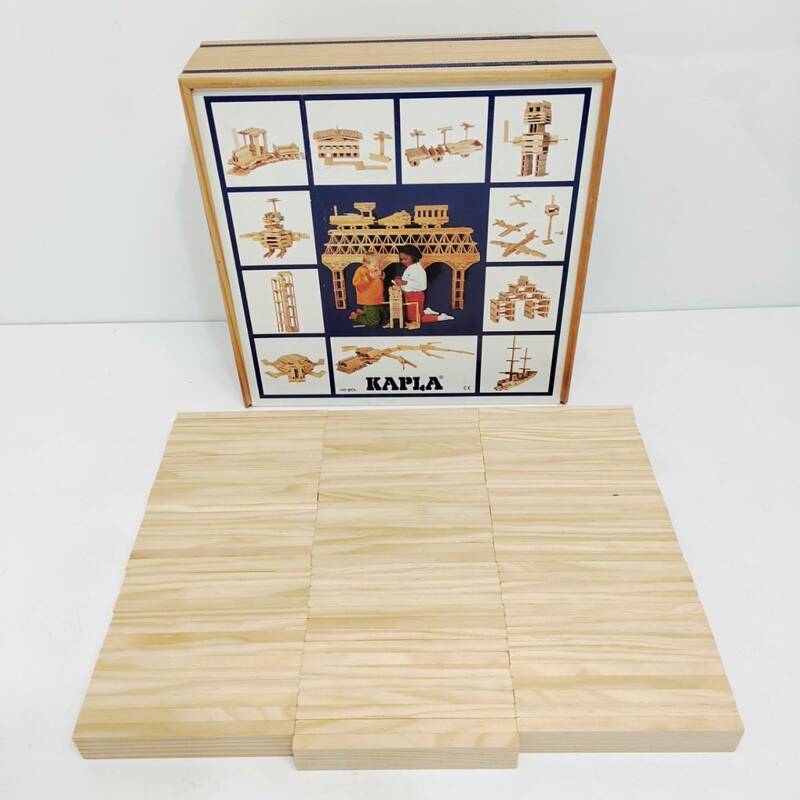 ●カプラ 木製積木 100ピース KAPLA 立体 ブロック 知育玩具 おもちゃ 幼児 キッズ こども ドミノ 魔法の坂 積み木 子供 脳 M1000