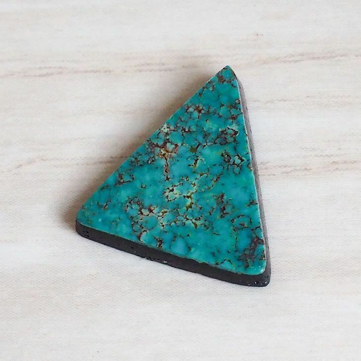 Pilot Mountain Turquoise ターコイズ 3.4ct カボション ルース　シルバーアクセサリー インディアンジュエリー　彫金 トルコ石 #258