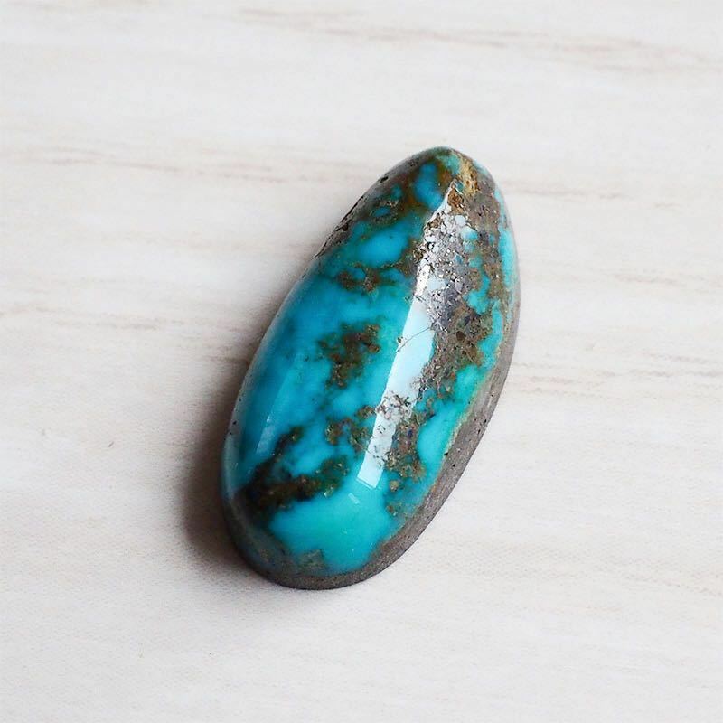 Morenci Turquoise ターコイズ カボション モレンシ　トルコ石　ルース　彫金　シルバー925 アクセサリー　ペンダント　バングル　#311