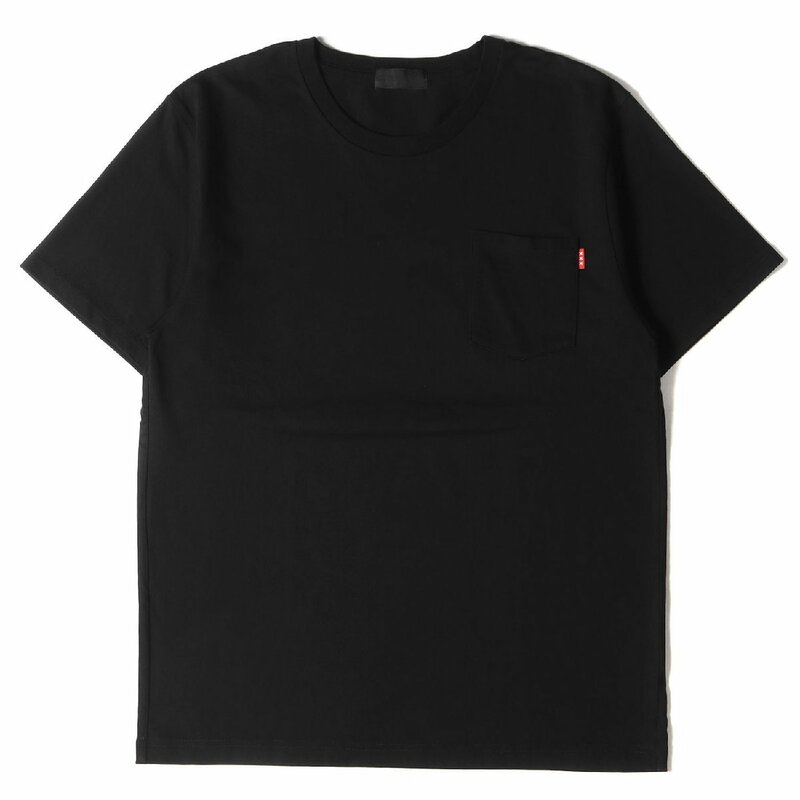 GOD SELECTION XXX ゴッド・セレクション・トリプルエックス Tシャツ サイズ:M プレーン クルーネック ヘビー ポケット Tシャツ ブラック