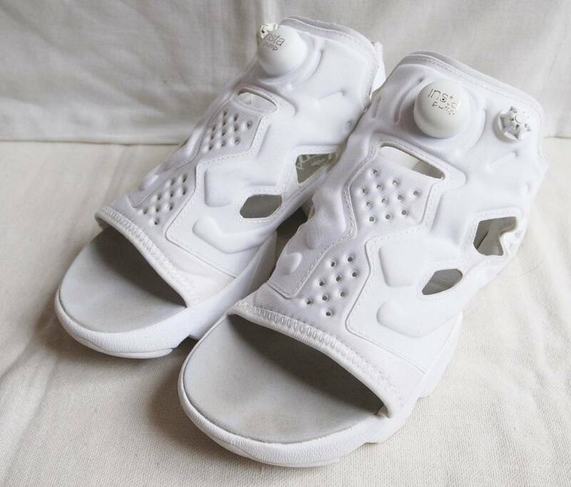 B&Y別注 Reebok リーボック INSTA PUMP FURY SANDAL インスタポンプフューリー サンダル US7 白 24㎝ ユナイテッドアローズ BS8506