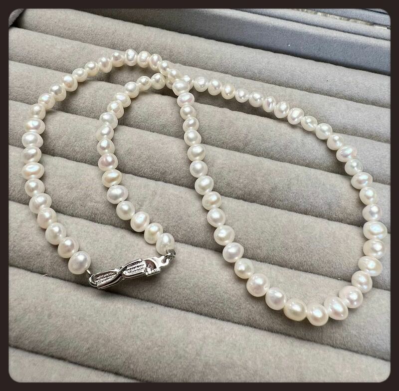 【華やか】淡水真珠　小粒　パール　ネックレス　冠婚葬祭　フォーマル