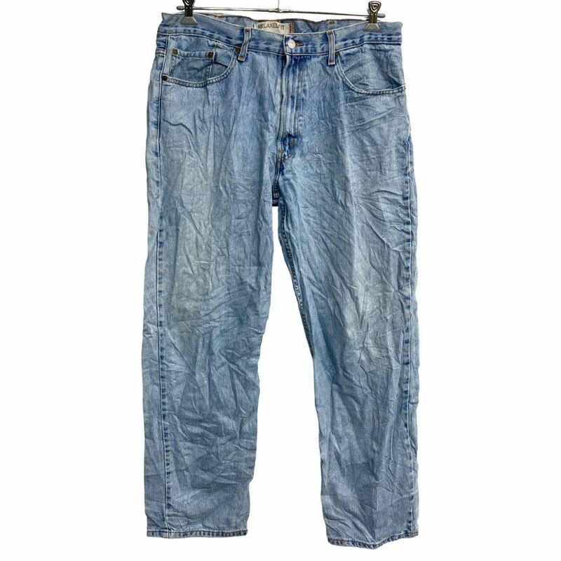 Levi's 550 デニムパンツ W38 リーバイス リラックスフィット ビッグサイズ ライトブルー 古着卸 アメリカ仕入 2306-391