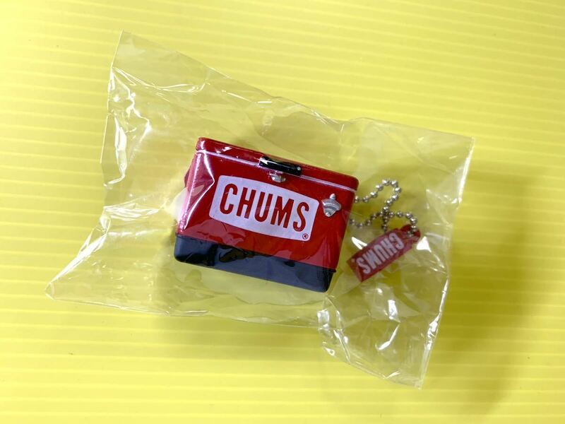 未使用保管品 チャムス CHUMS クーラーボックス キーホルダー　赤　ガチャ カプセルトイ コレクション