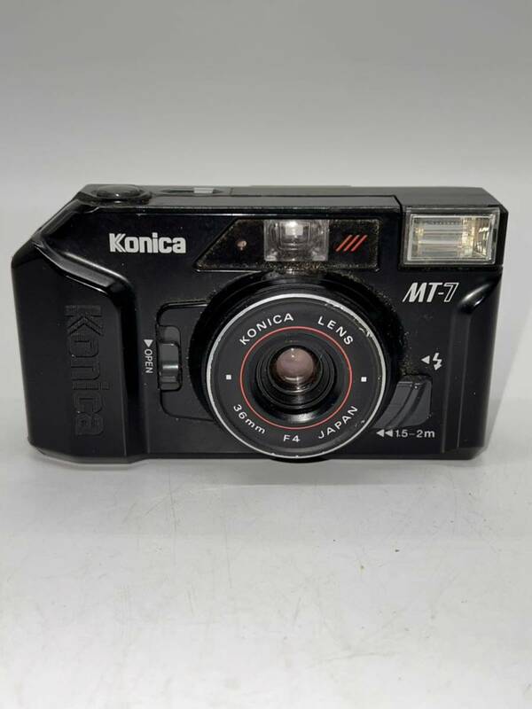 ★ Konica コニカ MT-7 フィルムカメラ コンパクトカメラ レンズ 36mm F4 通電確認済み #D507 0605HA 