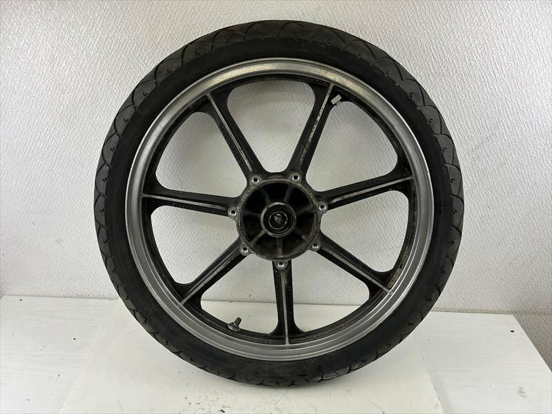 40-1-0G3【当時物中古】現状品 カワサキ 純正 フロントホイール 19ｘ1.85 Z400FX Z500FX Z550FX Z400J / bk-it-0060