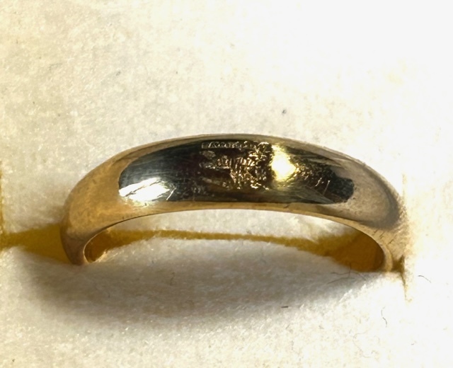 美品:バーバリー１８kリング　BURBERRY K18　ring　サイズ１９ｍｍ