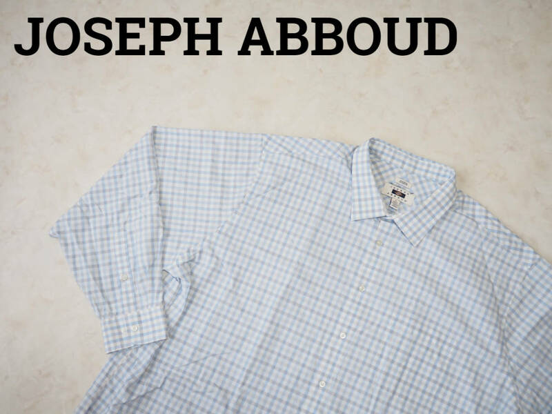 ☆送料無料☆ JOSEPH ABBOUD ジョセフアブード USA直輸入 古着 長袖 チェック 胸ポケット付き シャツ メンズ 20 クラシックフィット 中古