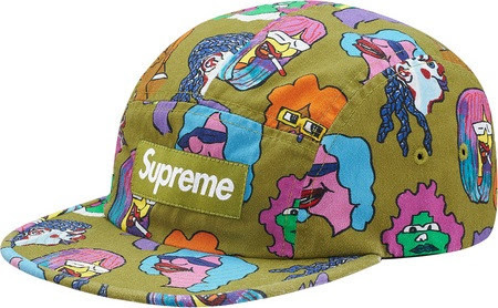 新品 未使用 正規品 ◆ 17AW Supreme Gonz Heads Camp Cap Moss/グリーン タグ付 フランス マリ店舗購入