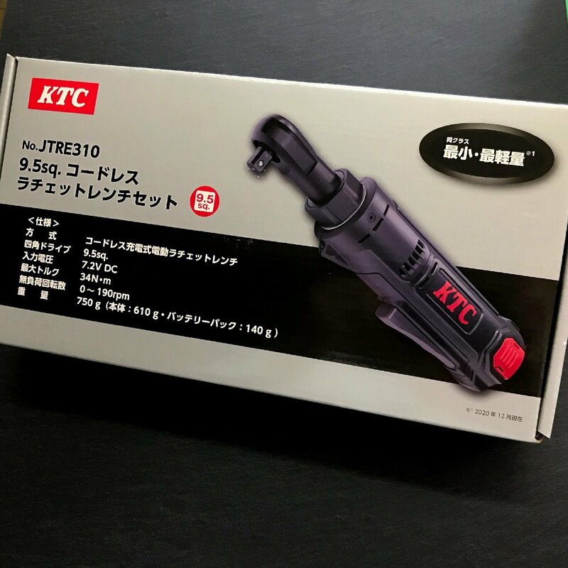 ＫＴＣ　９．５ｓｑ．充電式コードレスラチェットレンチ　　JTRE310　