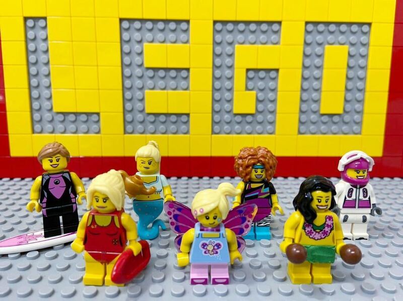 ☆女性☆ レゴ　ミニフィグ　バタフライガール　精霊の女の子　サーファー　フラガール　など　( LEGO 人形 ミニフィギュアシリーズ