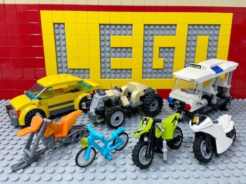 ☆乗り物☆ レゴ　自動車　クラシックかーバイク　オフロード　自転車　雪上バイク　など　( LEGO 大量 シティ インディジョーンズ