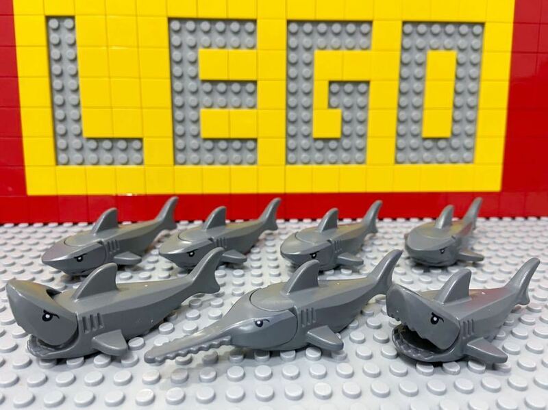☆サメ☆ レゴ　動物ミニフィグ　鮫　シャーク　ノコギリザメ　( LEGO 人形 海 パイレーツ　B32808