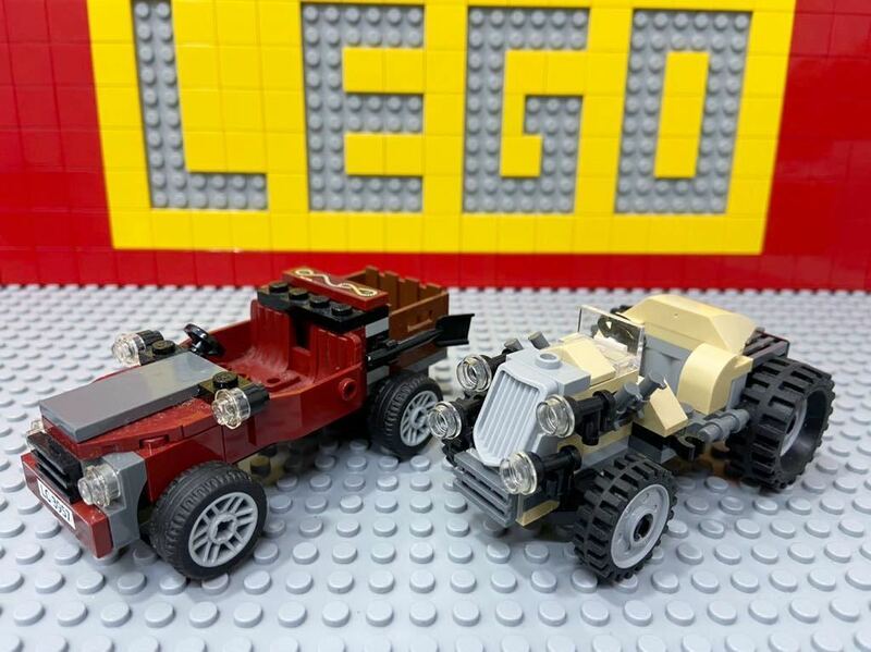 ☆クラシックカー☆ レゴ　車　オープンカー　オフロード　( LEGO 乗り物 インディジョーンズ モンスターファイター B30701