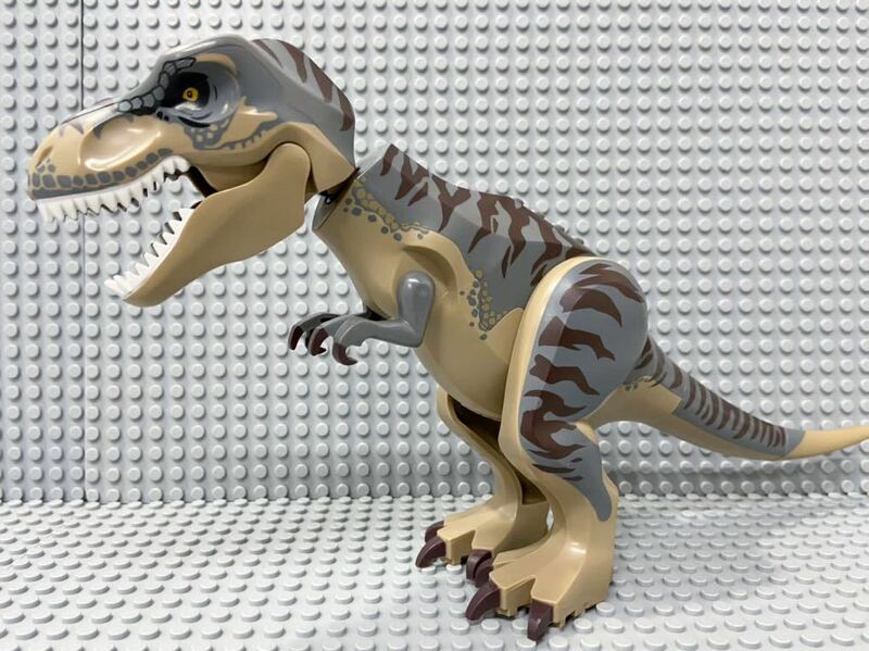 ☆恐竜☆ レゴ　動物ミニフィグ　ティラノサウルス　正規品　グレー　( LEGO 人形 肉食恐竜 ジュラシックワールド