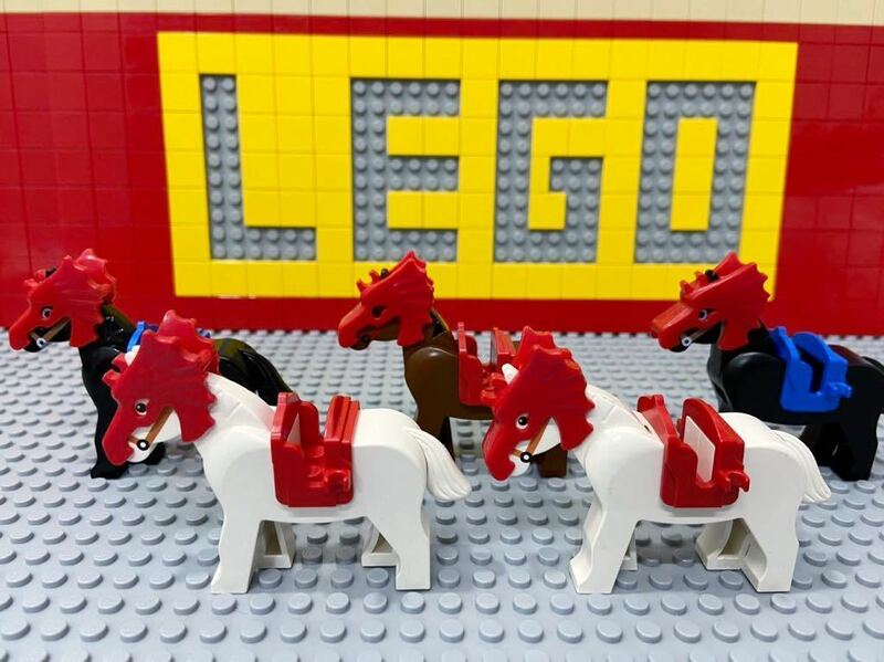☆装甲馬☆ レゴ　動物ミニフィグ　馬　ドラゴンナイト　フライトナイト　( LEGO 人形 鞍 甲冑 お城シリーズ B31404