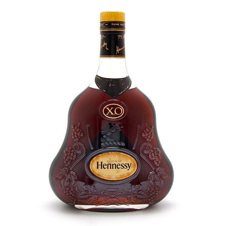 古酒　ブランデー　コニャック　ヘネシー　Hennessy　X.O　金キャップ　クリアボトル　箱　700ml