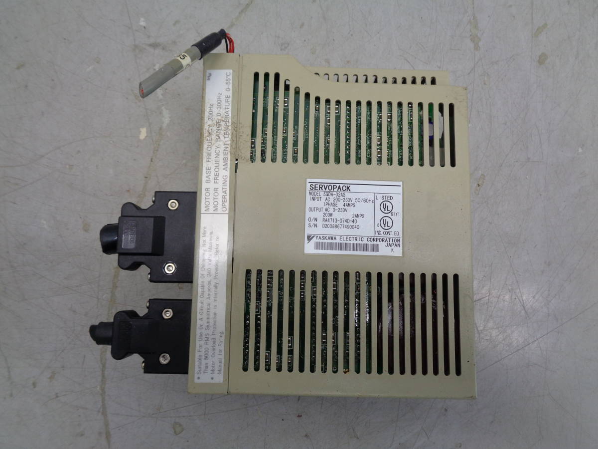 MK8256 安川電機 YASKAWA ELECTRIC ACサーボパック SGDA-02AS