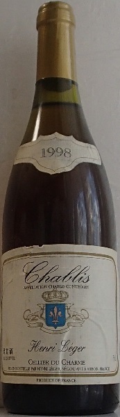 1001/ワイン 1998 Chablis Henri Leger Cellier Du Charme シャブリ アンリ レジェル セルリアー デュ シャルーム/ブルゴーニュ/白ワイン