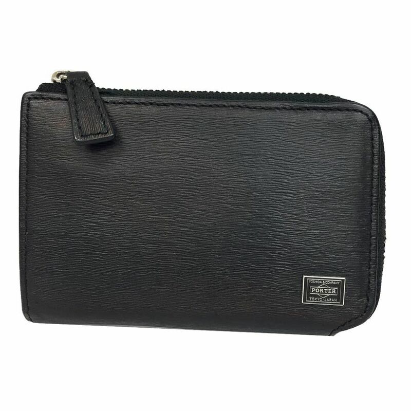 PORTER ポーター CURRENT カレント ミニ財布 カードケース コインケース キーケース コンパクト財布 ブラック 黒 aq8161