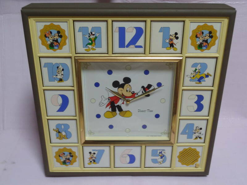 送料無料 難あり ディズニー タイム ファンタジア からくり時計 壁掛け時計 ミッキーマウス