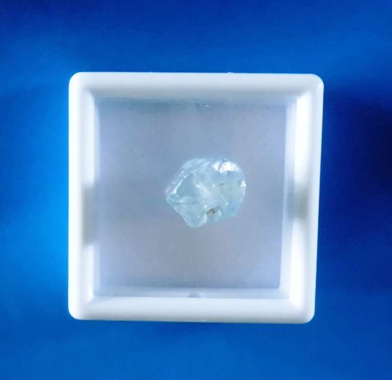 天然石◆ブルージルコン(Zircon) 5.5ct ●9.7×7.8×5.3mm 未使用 ケース付 