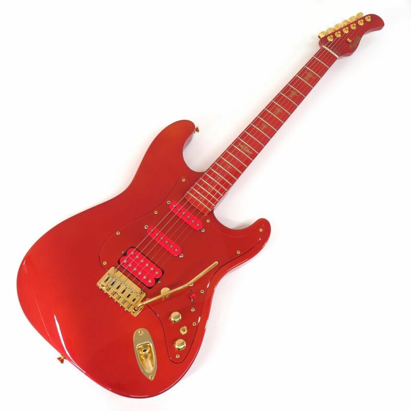 092s☆Combat コンバット Stratocaster SSH All Red レッド ストラトキャスター エレキギター ※中古