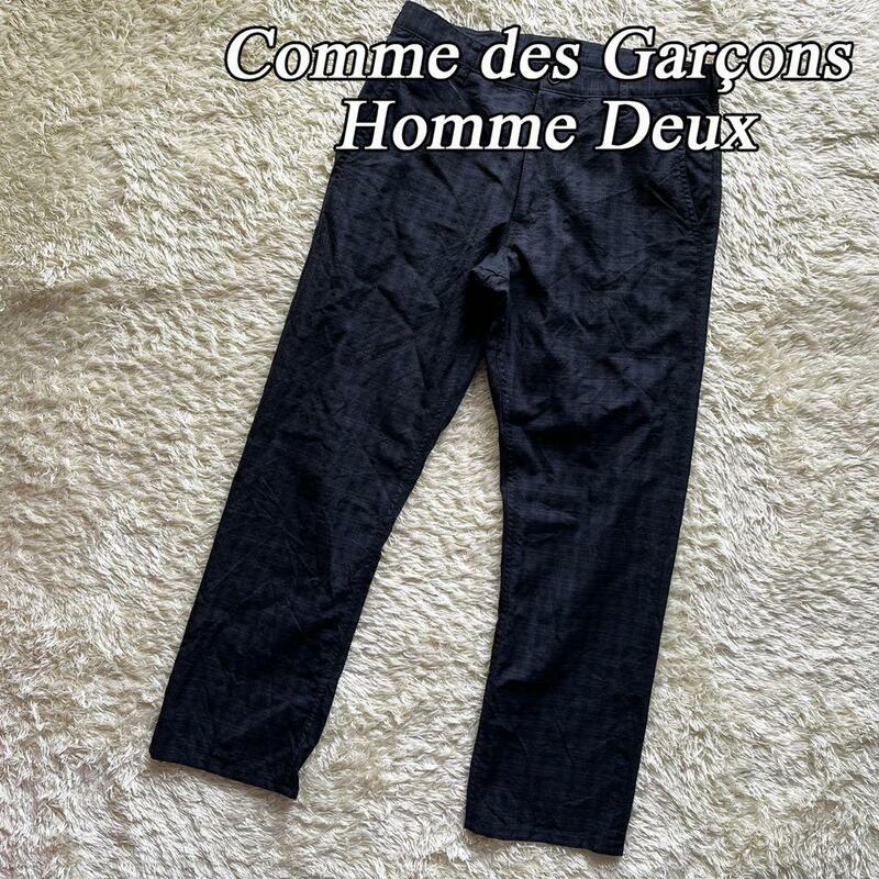 COMME des GARCONS HOMME DEUX コムデギャルソンオムドゥ 七分丈 クロップドパンツ チェック S AD2014 日本製