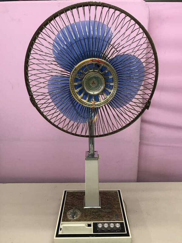 YS2206★中古品　動作OK　MITSUBISHI 三菱 LIVING FAN R30-WBM　扇風機・昭和レトロ・レトロ家電・ヴィンテージ　ECM　お/160