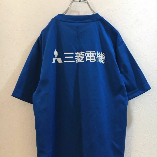 三菱電機　半袖Tシャツ　ブルー青 Mサイズ mitsubishi