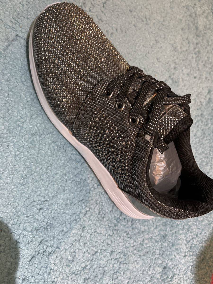 新品　アウトレット品　アタガール　キラキラスニーカー　Mサイズ