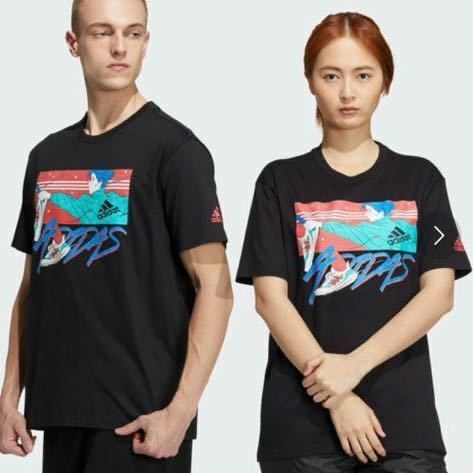 アディダス　東京オープンソース　半袖Tシャツ　ブラック　L