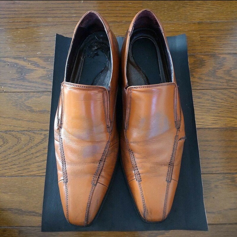革靴 27cm EEE メンズ ビジネスシューズ 男性 男性用 シューズ ビジネス用 レザー ブラウン 茶系 ライトブラウン 幅広 3E 甲高 靴