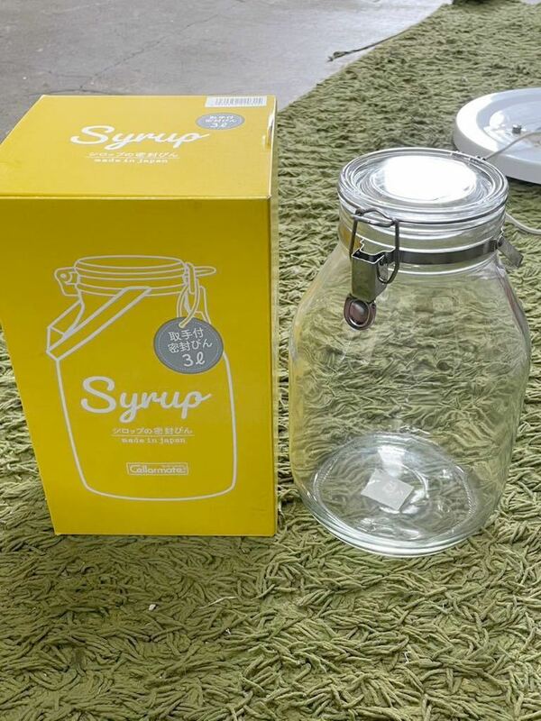 Cellarmate セラーメイト Syrup シロップ 密封びん 3L 日本製 ガラス製