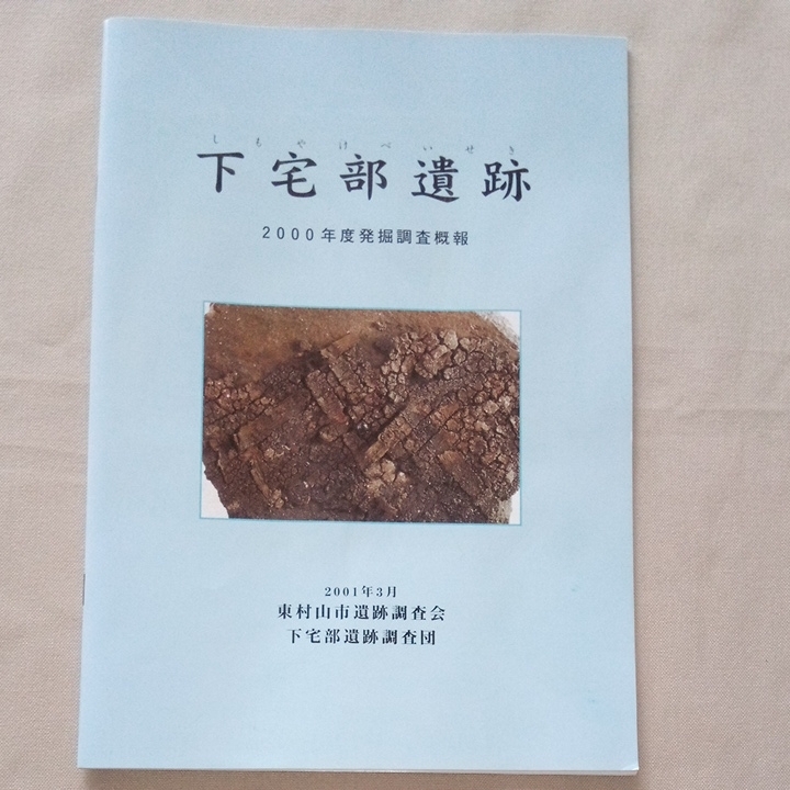 下宅部遺跡 2000年度発掘調査概報 東村山市遺跡調査会 下宅部遺跡調査団