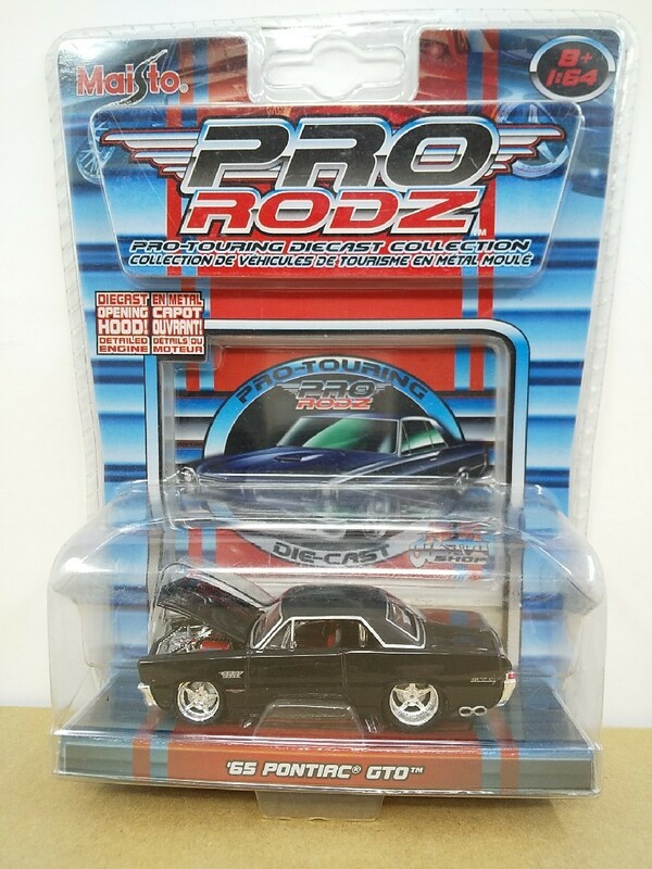 ■ Maistoマイスト PRO RODZ 1/64 ’65 PONTIAC GTO ブラック ポンティアック ミニカー