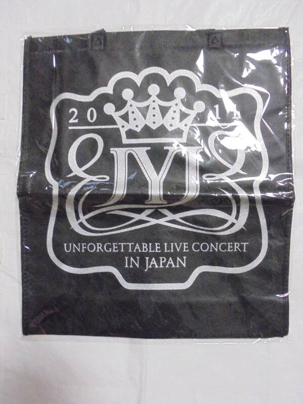 未開封　JYJ　Unforgettable Live in Japan　不織布トートバッグ　黒