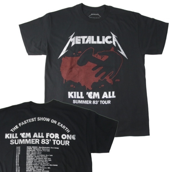 (XL) メタリカ　　KILL 'EM ALL SUMMER 83　オフィシャル バンド Tシャツ (新品) METALLICA【メール便可】 [9017810]