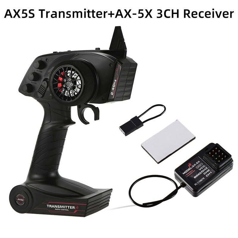 お買得◆AX5S 2.4ghz 3CH トランスミッターレシーバー デジタルラジオリモコン 送信機と受信機 Rc カーボート