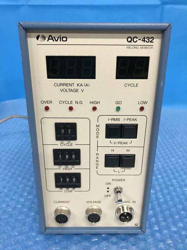 [CK18257] AVIO 電流・電圧モニタ 溶接モニタ QC-432 現状渡し